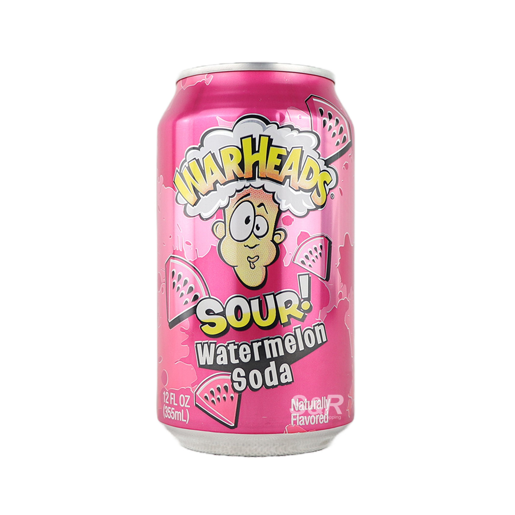 Warheads Sour Watermelon Soda 355mL